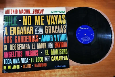 ANTONIO MACHIN ¡ Bravo ! SPAIN LP VINYL 1964 ULTRA RARE 14 TRACKS OUT OF PRINT - Image 1 of 2