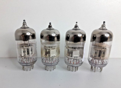 Matched quad 6N2P-EV ~( 6Н2П 12AX ECC83 ) Vintage tube double triode tested 4pcs
