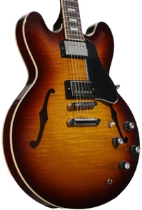 Guitar Electric Gibson ES-335 Figured Semi-hollowbody Electric Guitar - Iced Tea - Picture 1 of 9