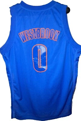 Russell Westbrook 2012 Christmas Jersey Men L Oklahoma City Thunder Adidas OKC 0 - Image 1 of 4