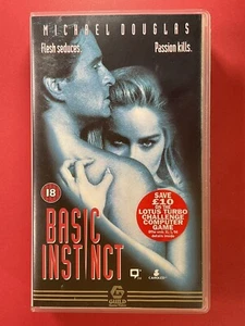 Basic Instinct, VHS Video, Michael Douglas, Cert 18 Movie - Picture 1 of 3