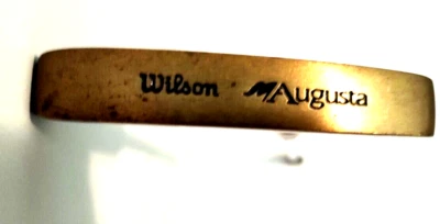 Wilson Augusta 2-Way RH LH Brass Blade Putter Golf Club 35" - Image 1 of 4