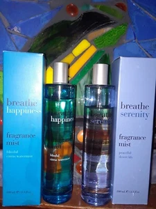 RARE Bath Body Works Breathe HAPPINESS SERENITY Fragrance Mist Lavender Vanilla - Picture 1 of 1