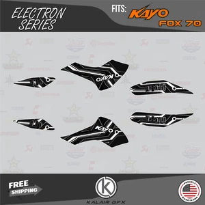 Kit de gráficos para Kayo Sports Fox-70 AY-70 Storm-70 todos los años electrón - BLANCO - Imagen 1 de 6