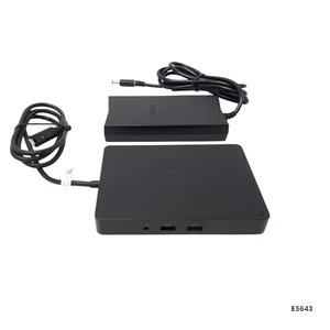 Station d'accueil Dell WD15 K17A USB C 4K FHD HDMI Mini DP avec adaptateur secteur 130 W E5643 - Photo 1/10