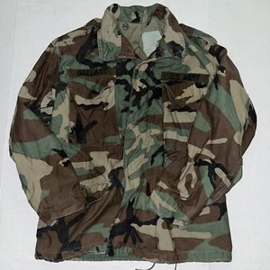 Woodland Camo Field Jacket Coat Cold Weather Med-Short 8415-01-099-7834 C11 - Bild 1 von 8