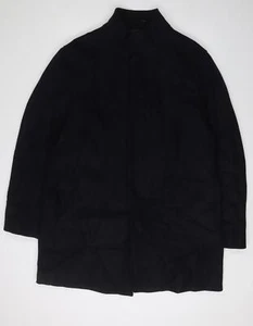 Marks and Spencer Men's Black Overcoat XL - Picture 1 of 12