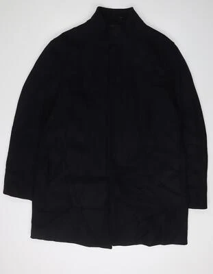 Marks and Spencer Men's Black Overcoat XL - Image 1 of 4