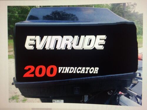 2 - 17 inch Evinrude vindicator 200 Outboard marine vinyl PORT / STARBOAR decals