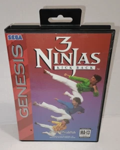 3 Ninjas Kick Back Sega Genesis 1993, Hülle und Spiel, getestet und original - Bild 1 von 11