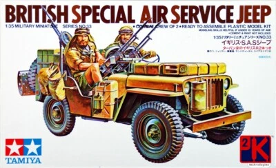 Tamiya 35033 British Special Air Service (SAS) Jeep 1/35 Scala Plastica Kit - Immagine 1 di 4