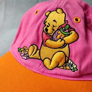 Gorra de béisbol Winnie the Pooh abraza Honey Pot rosa con tirantes gorra tienda Disney niños - Imagen 1 de 7