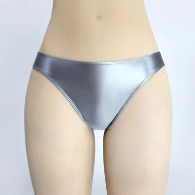 Mujeres Brillantes Brillantes Bragas Calzoncillos Opacos Bragas Cintura Baja Ropa Interior Gimnasio Pantalones Cortos Foto 1 de 4