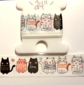 2X CAT WASHI TAPE SAMPLE (24 inches EACH) - Picture 1 of 4