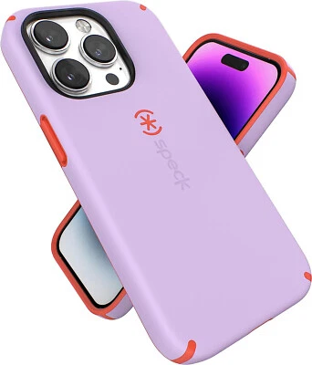 Funda de teléfono táctil suave SPECK CandyShell Pro Magsafe para iPhone 14 PRO púrpura/rojo Foto 1 de 4