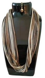 Alfani Box Chain Tricolor Necklace - Picture 1 of 12