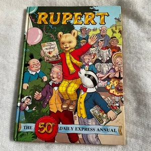 Vintage Rupert Hardcover Book The 50th Daily Express Children's Book Illus. READ - Picture 1 of 13