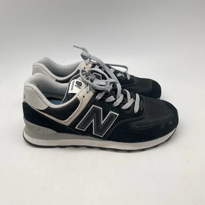 New Balance Sneakers Mens 7.5 D 574 ML574EGK Black Running Athletic Casual Shoes - Image 1 of 4