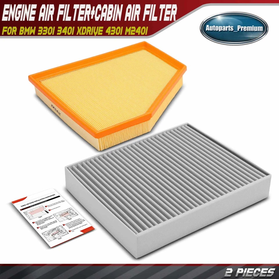 Filtro de aire motor y cabina para BMW 330i 340i xDrive 430i 440i Gran Coupé M240i Foto 1 de 4