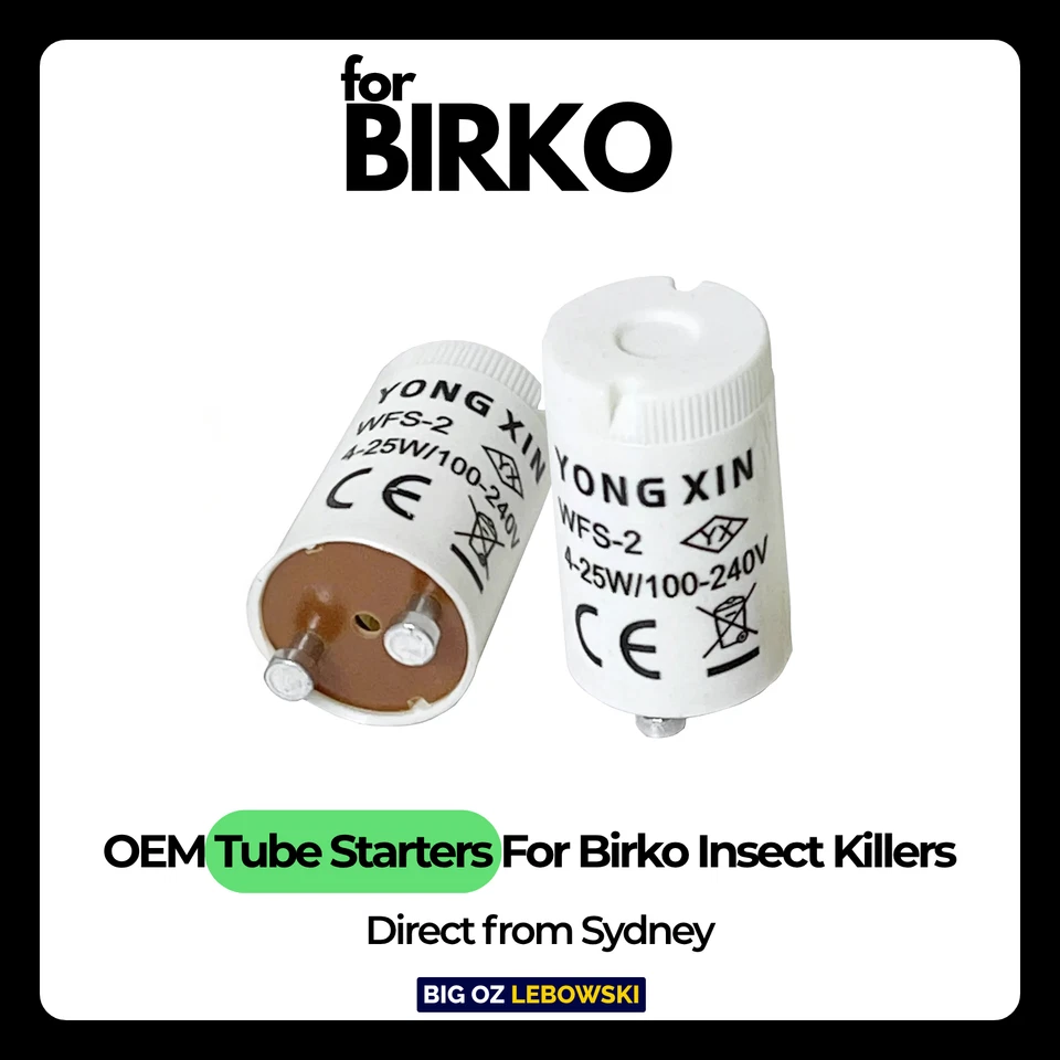 OEM Tube Starters (x2) 4-25W for Birko Insect Zapper Models 1004101 1004103 - image 1 of 4