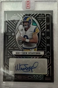 2022 Panini Obsidian Aurora Matthew Stafford Auto 10/25 - Picture 1 of 2
