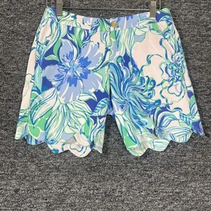 Pantalones Cortos Tejidos Lilly Pulitzer Darci Azul Rosa Verde Fiesta Tomillo Mujer 00 Preppy - Imagen 1 de 9