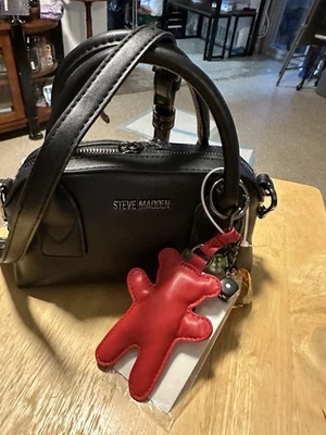 Steve Madden Crossbody In Black With Charms - Image 1 of 4