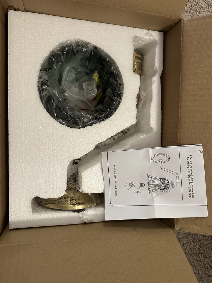 Green Tulips Wall Lamps for Bedroom Modern Wall Lighting Fixture Copper - Image 1 of 1