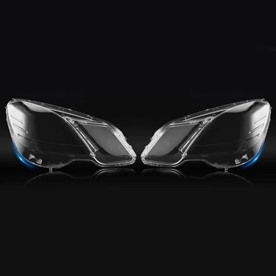 Par de cubiertas de lente de faros para Mercedes Benz Clase E W212 E350 E500 2009-2013 Foto 1 de 4