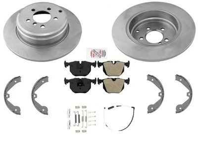 Rotores de freno de disco traseros pastillas y zapata de estacionamiento para Land Rover Range Rover 2003-2005 Foto 1 de 4