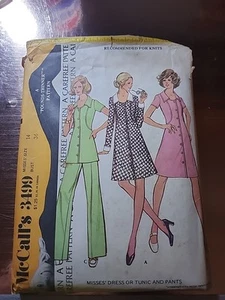 Vestido, túnica y pantalón McCall’s 3499 talla 14 manga corta y larga - Imagen 1 de 2