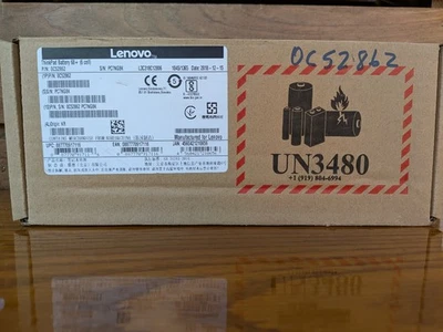 Batería Lenovo 0C52862 6 Celdas Nueva Caja Abierta Foto 1 de 4