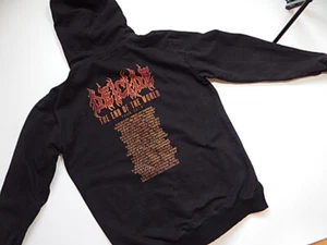 deicide the end of the world tour death metal band hoodie size xxl - Picture 1 of 9