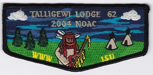 ORDER OF THE ARROW FLAP - TALLIGEWI - LODGE #62 - S22 - NOAC 2004 - Picture 1 of 1
