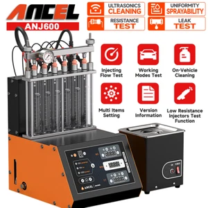 ANCEL ANJ600 Ultrasonic Fuel Injector Cleaner Tester GDI EFI Resistance Test - Picture 1 of 15