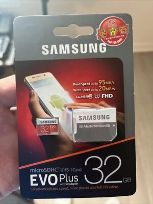 Samsung 32GB Microsdhc Evo Plus Memory Card W/Adapter - Image 1 of 2