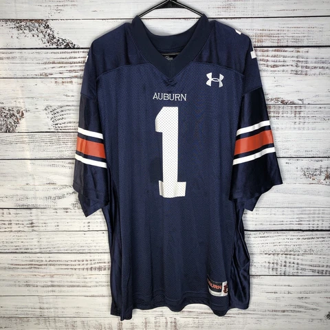 2008 Under Armour Auburn University Tigers NCAA Football Jersey #1 Men’s XL Blue Cover