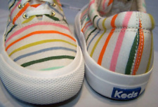 KEDS Sneakers Rifle Paper Co Women's Size 6.5M Happy Stripe EC! Comfort Classic