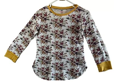 Top manga larga rosa brillante niñas floral amarillo blanco 14/16 Foto 1 de 4