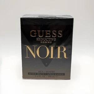 GUESS SEDUCTIVE HOMME NOIR ( SPICY) AFTER SHAVE 100 ml WITH BOX-NO SEALED- NEW! - Picture 1 of 7