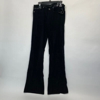 Dead Stock LEI Talla 1 Pantalón Acampanado Negro Elástico Foto 1 de 4