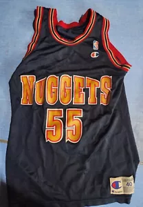 Camiseta Mutombo Denver Nuggets Champion 40 De Colección Hecha en EE. UU. Parche de Fieltro Logo - Imagen 1 de 5