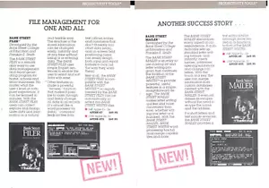 ITHistory (1980s) BRODERBUND DATASHEETS Bank Street Filer and Mailer (Apple II) - Imagen 1 de 1