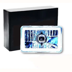 4X6 Blanco LED COB Halo Cristal Vidrio/Metal Faro Bombilla Faro CADA UNO - Imagen 1 de 7