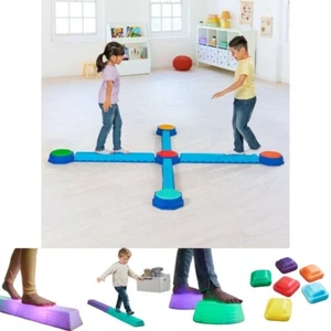 Juego de escalones para niños haz de equilibrio gimnasia en casa juego grande fábrica NUEVO - Imagen 1 de 39