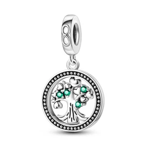 MULA Original Baum Leben Anhänger Charm CZ Für Frauen Armband 925 Versilbert - Picture 1 of 6