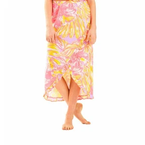Lilly Pulitzer Girls Rebekah High Low Skirt Ruffle Cotton XL 12-14 Years 228592 - Picture 1 of 5
