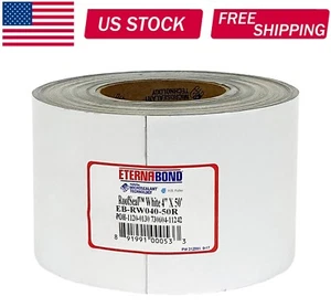 2×EternaBond RoofSeal White 4x50 MicroSealant UV Stable RV Roof Seal Repair Tape - Picture 1 of 3