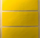 Groß Gelb 30 x 78mm Farbe Code Rechtecke / Feile Aufkleber -