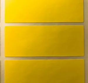 Adesivi grandi gialli 30 x 78 mm codice colore rettangoli/cartella - etichette adesive - Foto 1 di 17